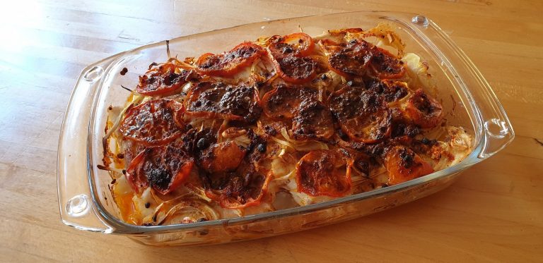 Cherne al horno con pimentón, listo para comer