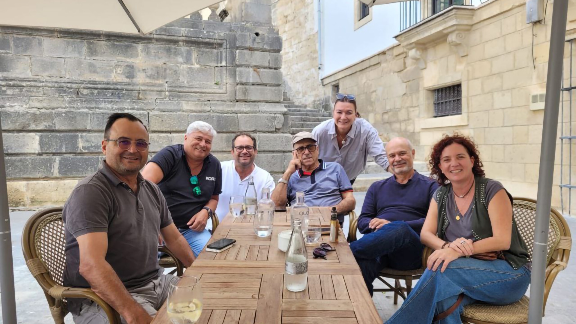 Integrantes de la delegación grancanaria en Conil.